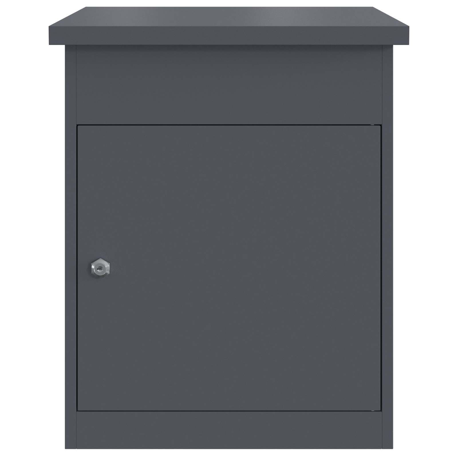 Paketdrop-Box mit Speicher Anthrazit 47,5 x 38 x 59 cm Stahl