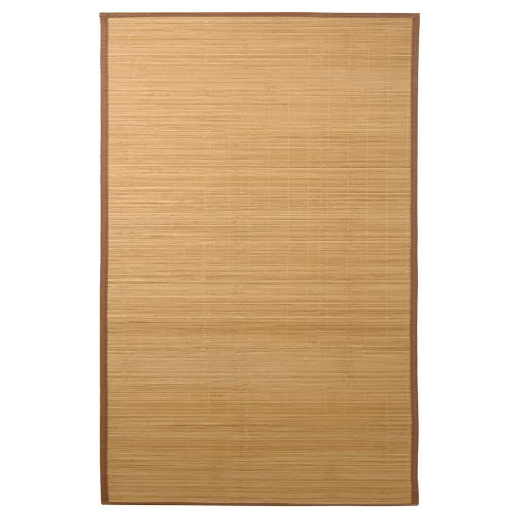 Teppich Bambus 100 x 160 cm Braun