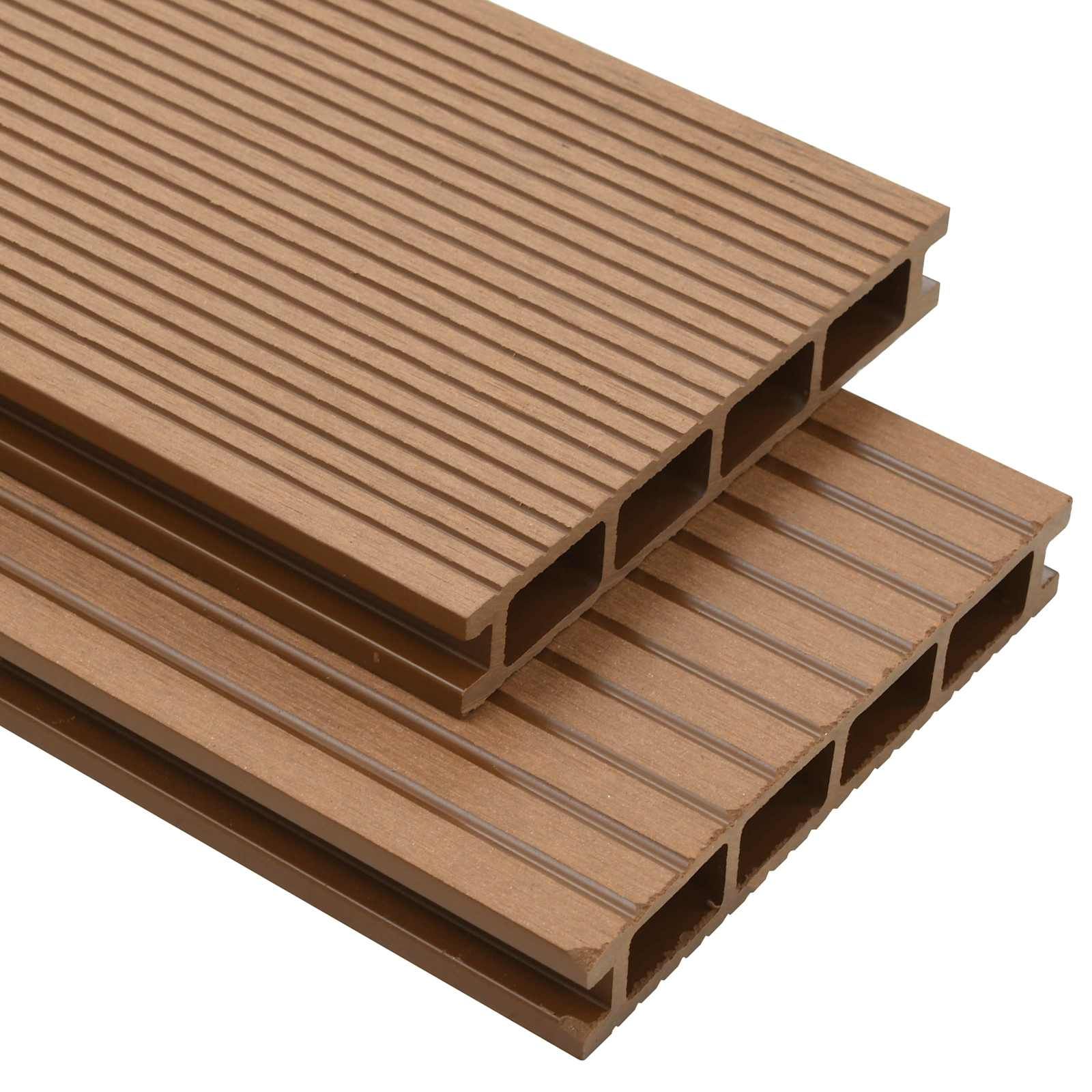 Terrassendiele 30 stk. Teakfarbe WPC