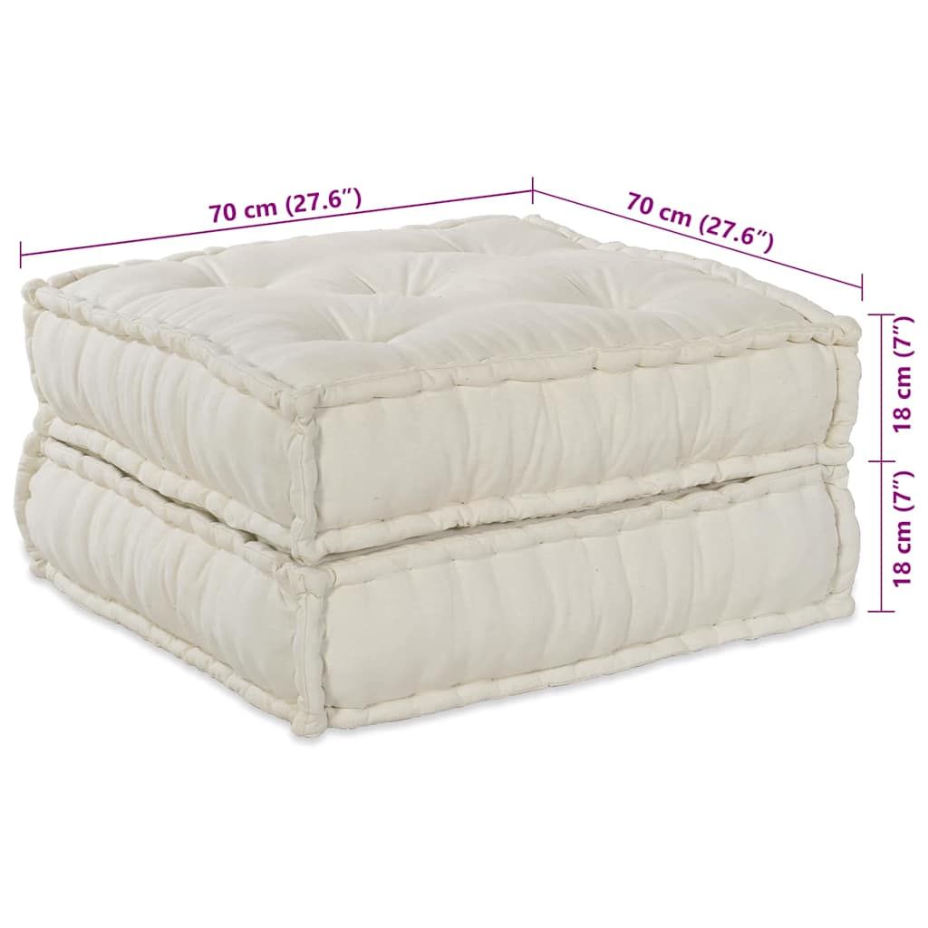 Modulare Sofagarnitur 4 pcs Creme Stoff