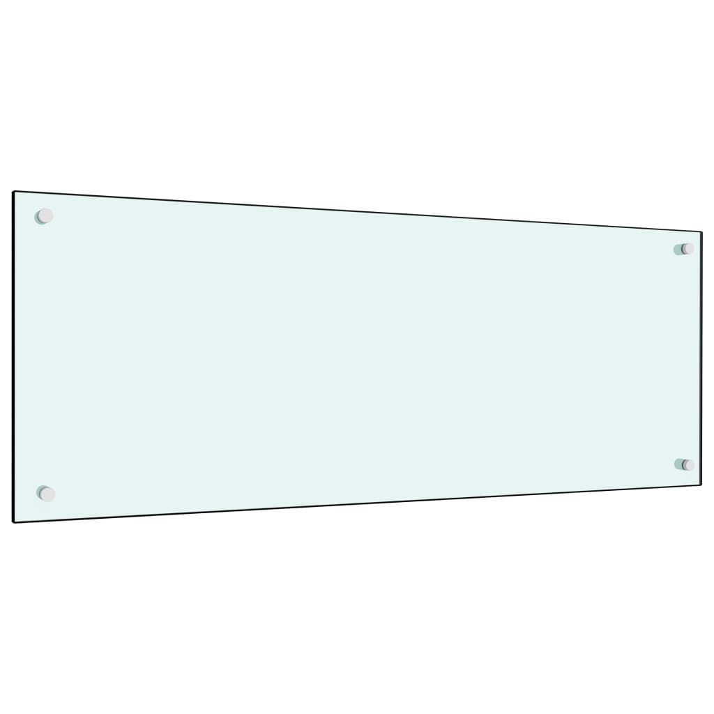 Küchenrückwand Milchweiß 100x40 cm Hartglas
