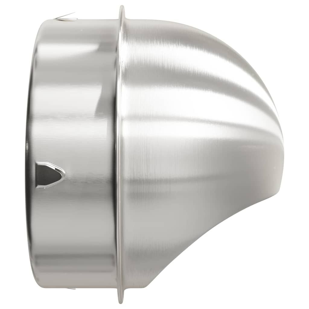 Lüftungsgitter 2 Stk. Silber 200 mm Edelstahl