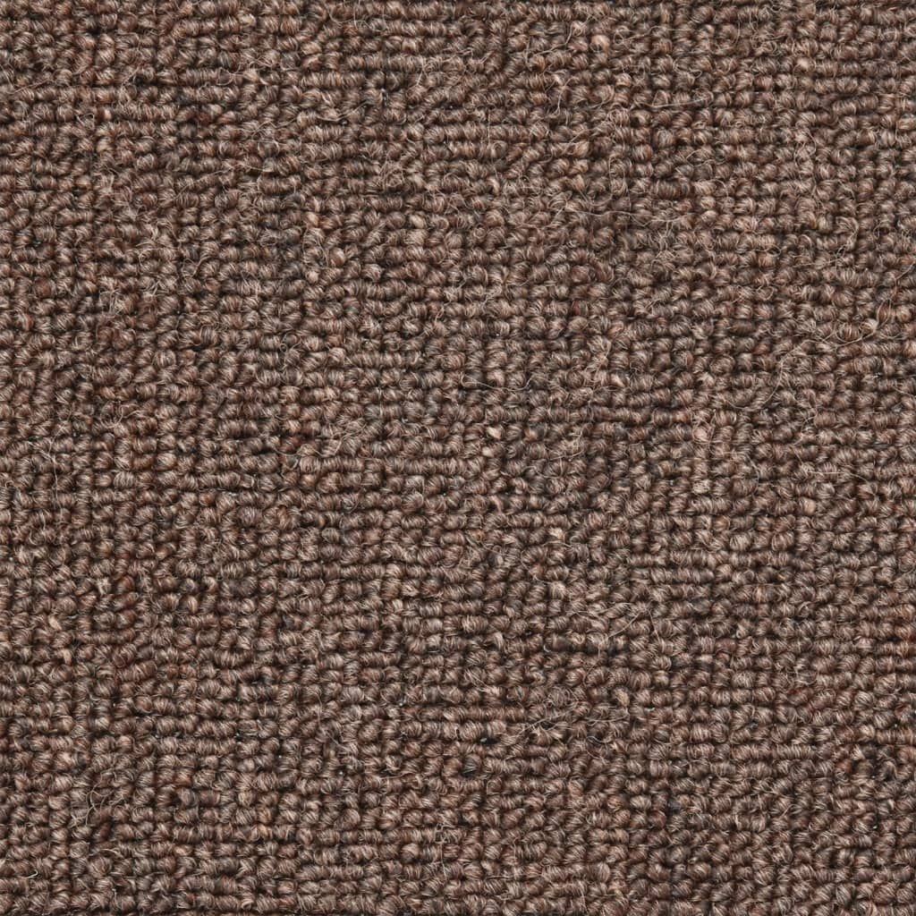 Stufenmatten 15 Stk. 56x17x3 cm Kaffeebraun Halbrund
