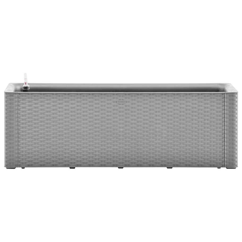 Garten-Hochbeet mit Selbstbewässerungssystem Grau 100x43x33 cm