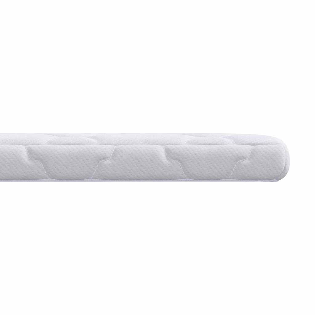 Kokosnuss Topper Weiß 80 x 200 cm Jacquard-Stoff