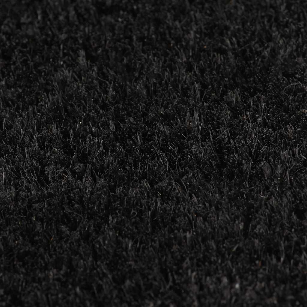 Fußmatte Schwarz 100x200 cm Kokosfaser Getuftet