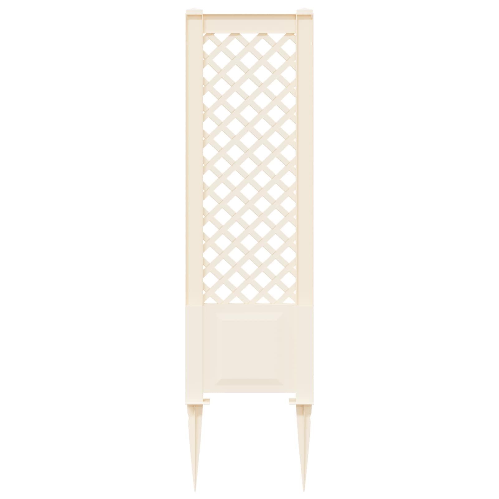 Trellis mit Spike Weiß 43 x 6 x 165 cm PP