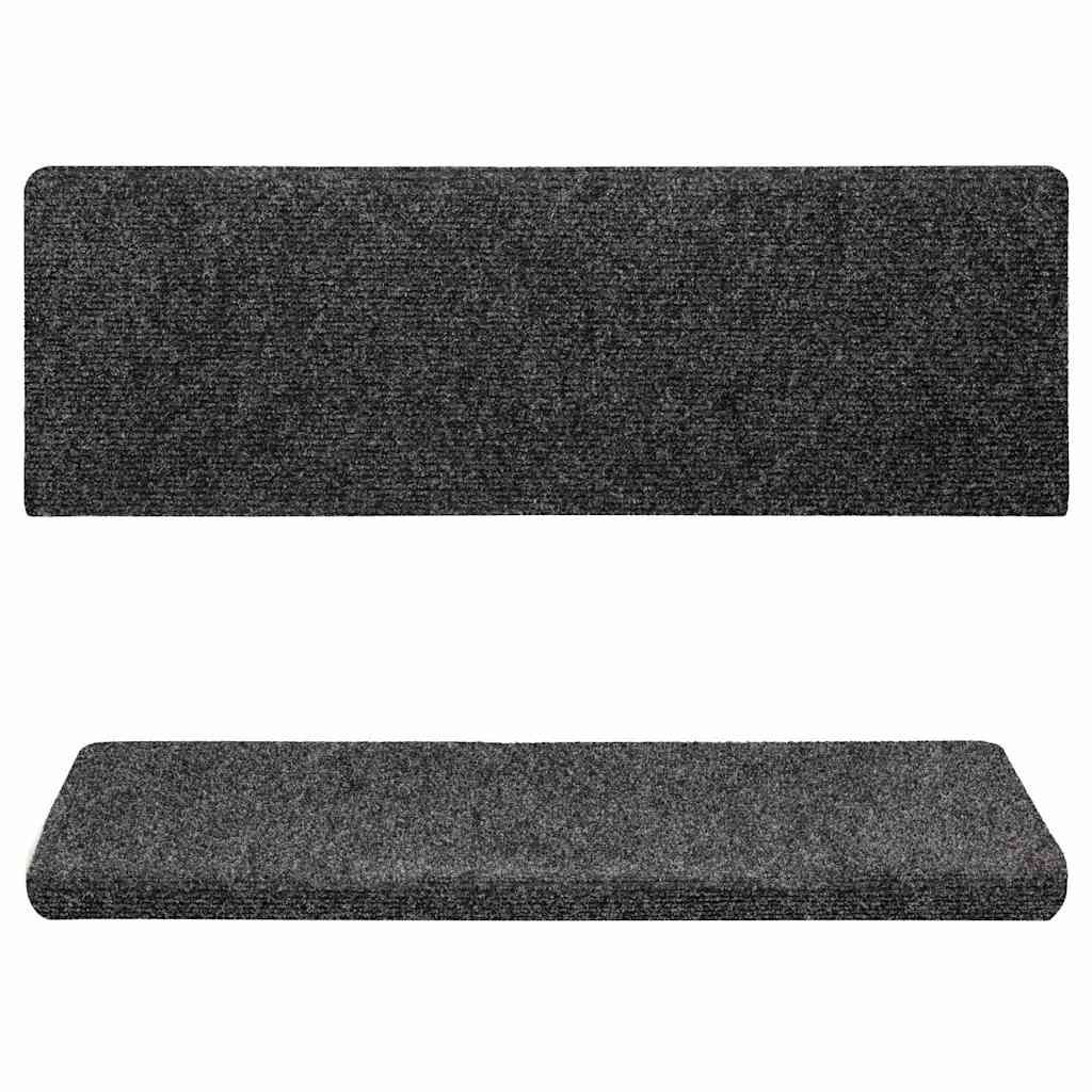 Stufenmatten Selbstklebend 15 Stk. 65x21x4 cm Dunkelgrau