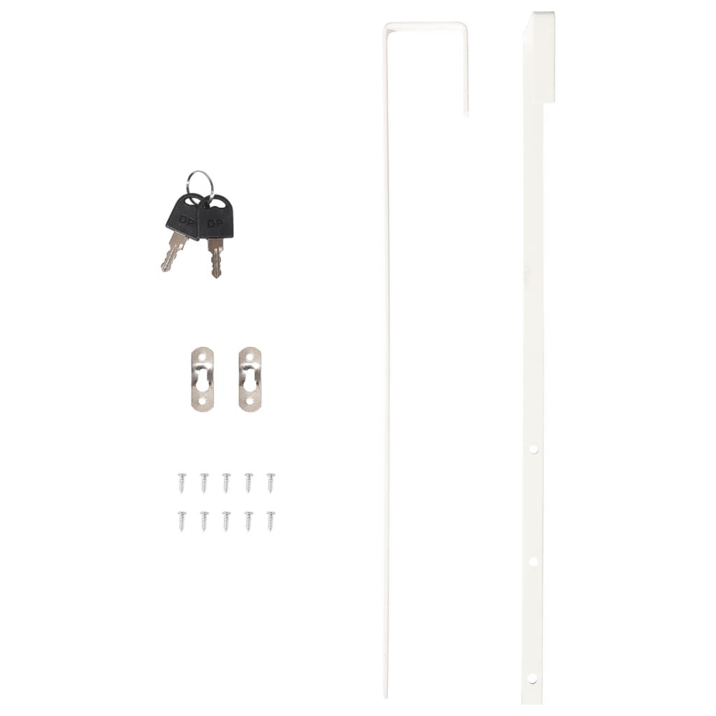 Schmuckschrank mit Spiegel Wandmontage 30x8,5x106 cm