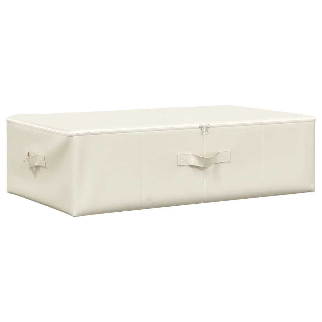 Aufbewahrungsbox Stoff 70x40x18 cm Creme