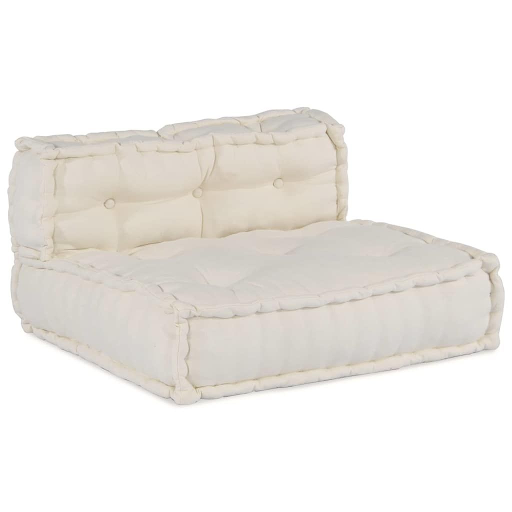 Modulare Sofagarnitur 4 pcs Creme Stoff