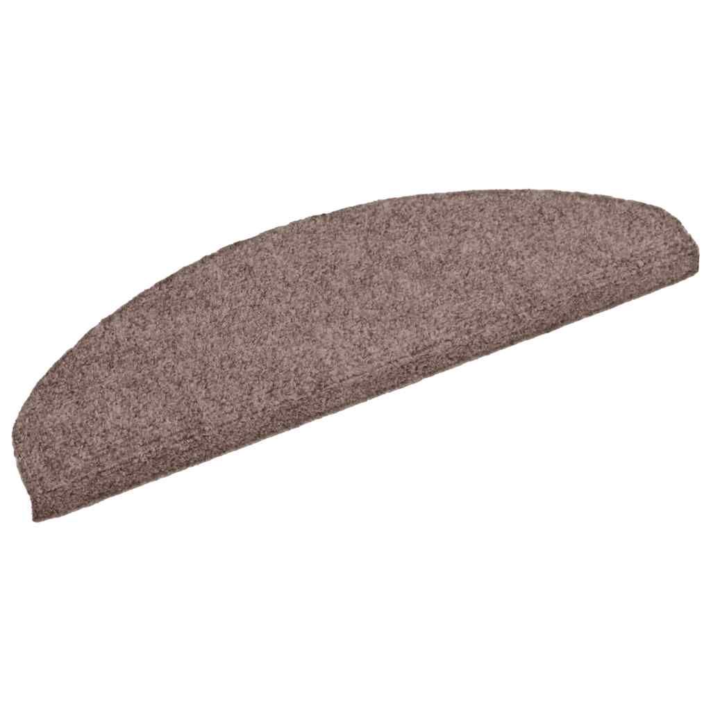 Stufenmatten Selbstklebend 15 Stk. 65x21x4 cm Hellbraun Halbrund Groß