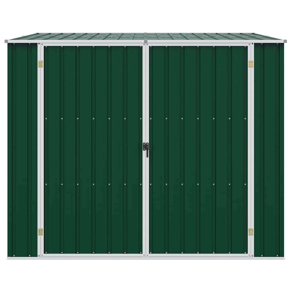 Gerätehaus Grün 195x198x159 cm Verzinkter Stahl