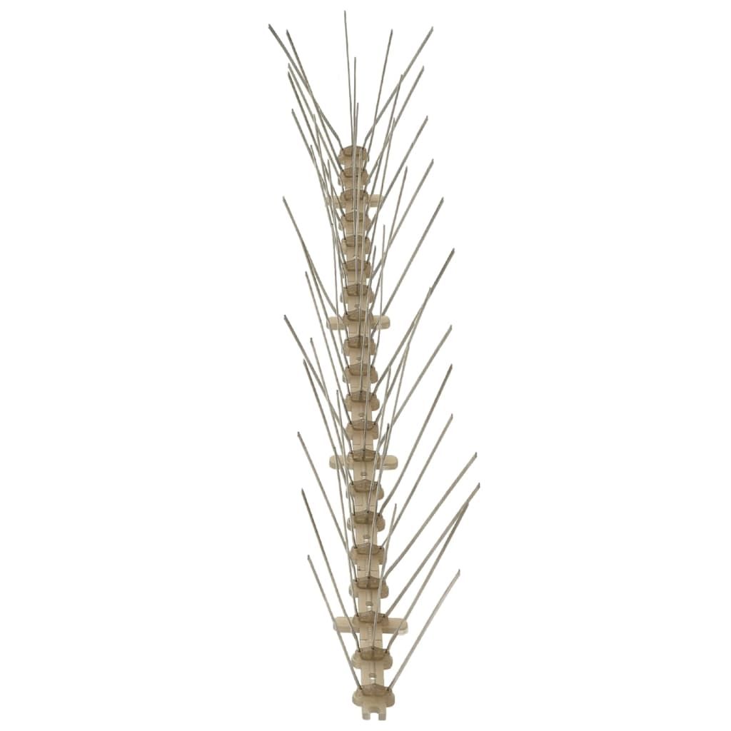 6-tlg. Vogelabwehr-Spikes-Set 3 m Kunststoff 5-reihig