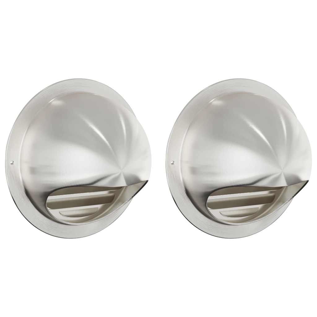 Lüftungsgitter 2 pcs Silber 150 mm Edelstahl