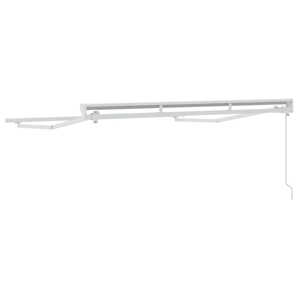Markisenrahmen Verstellbar Weiß 2,5 x 2 m Stahl