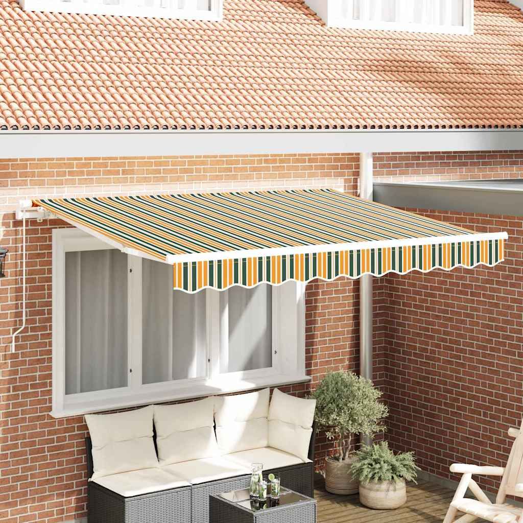 Ersatzbespannung für Markise 3 x 2,5 m Grün-gelb gestreift