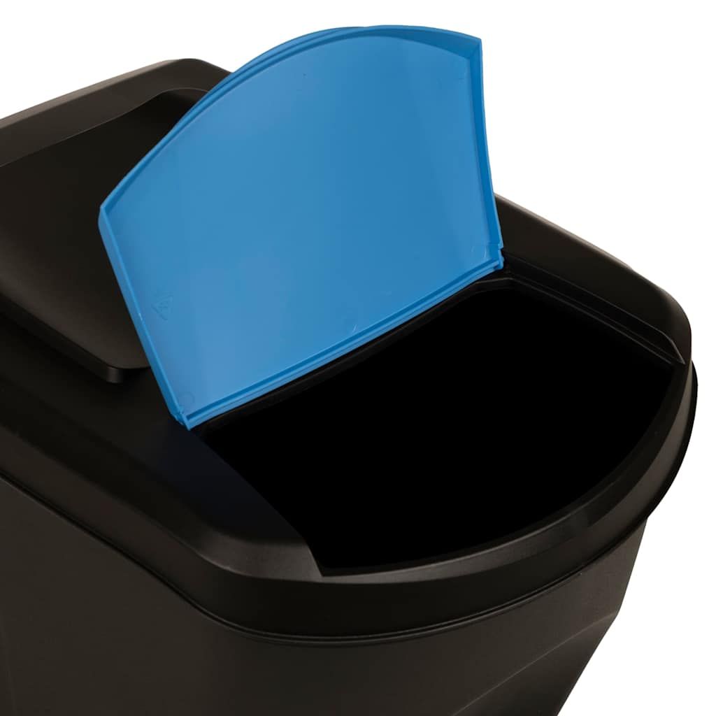 Stapelbare Mülleimer 4 Stk. Anthrazit 100 L