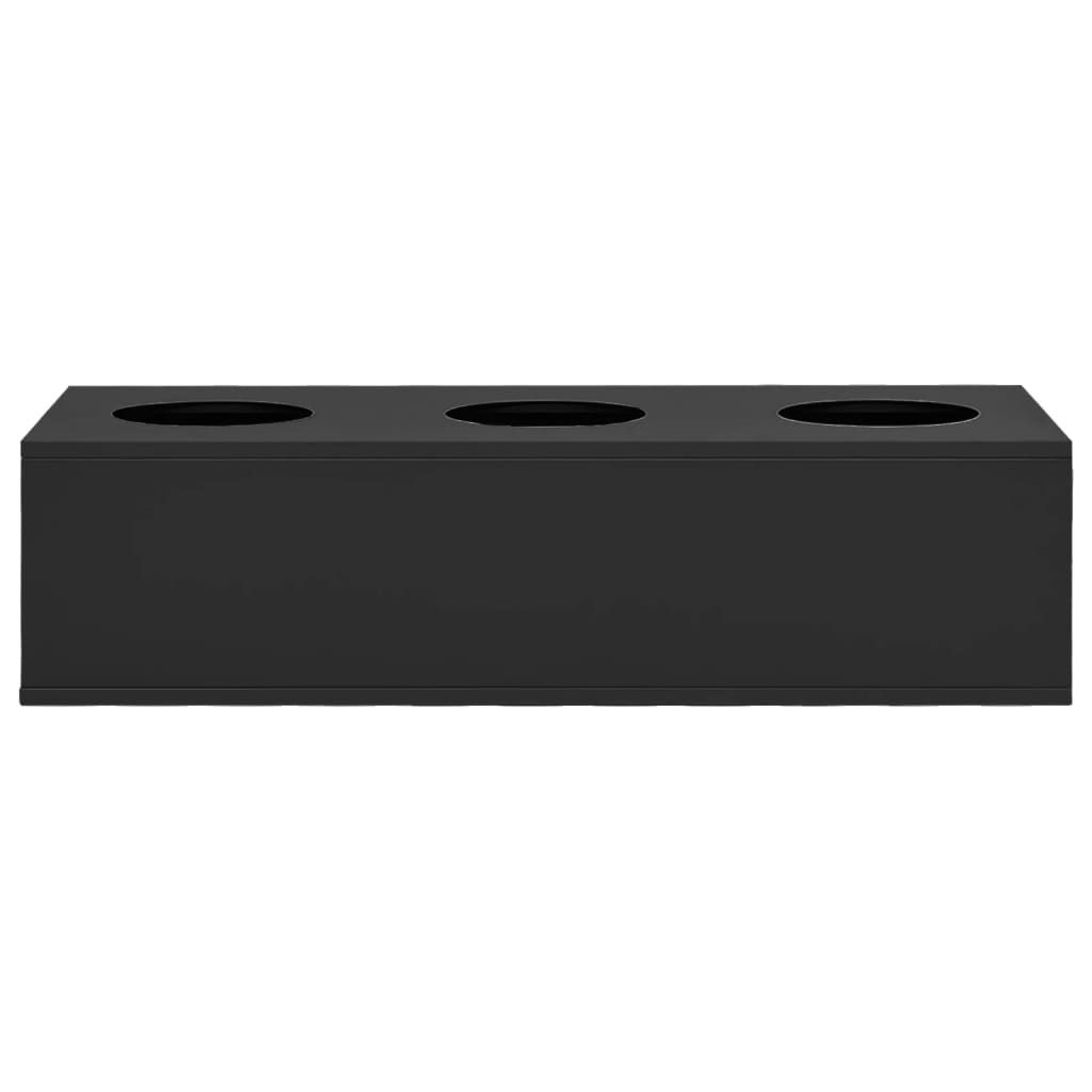 Büro-Blumenkasten Anthrazit 90x40x23 cm Stahl