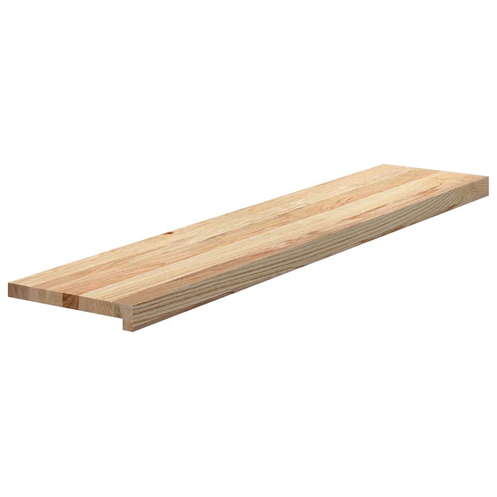 Treppenstufen 4 Stk. Unbehandelt 120x30x2 cm Massivholz Eiche