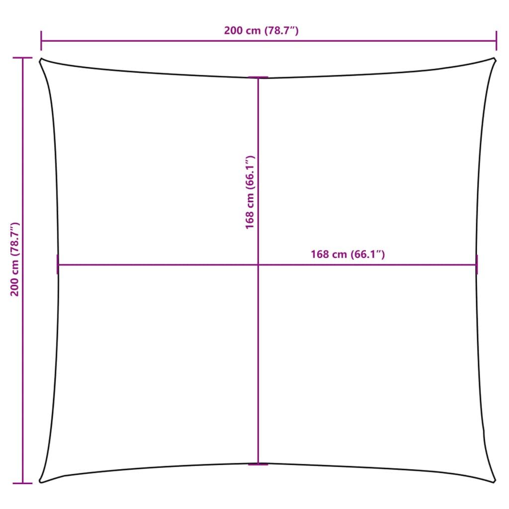 Sonnensegel Oxford-Gewebe Quadratisch 2x2 m Taupe