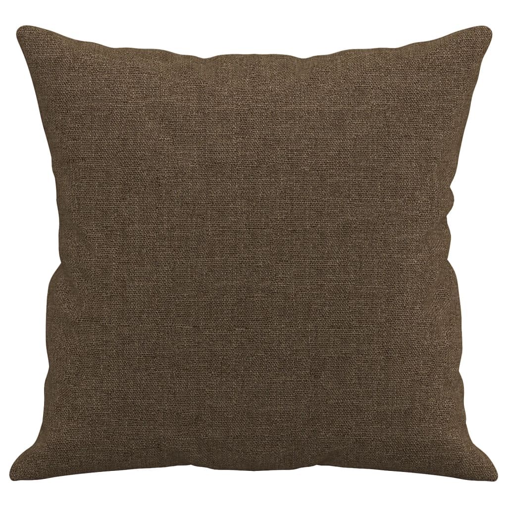 Zierkissen 2 Stk. Braun 40x40 cm Stoff