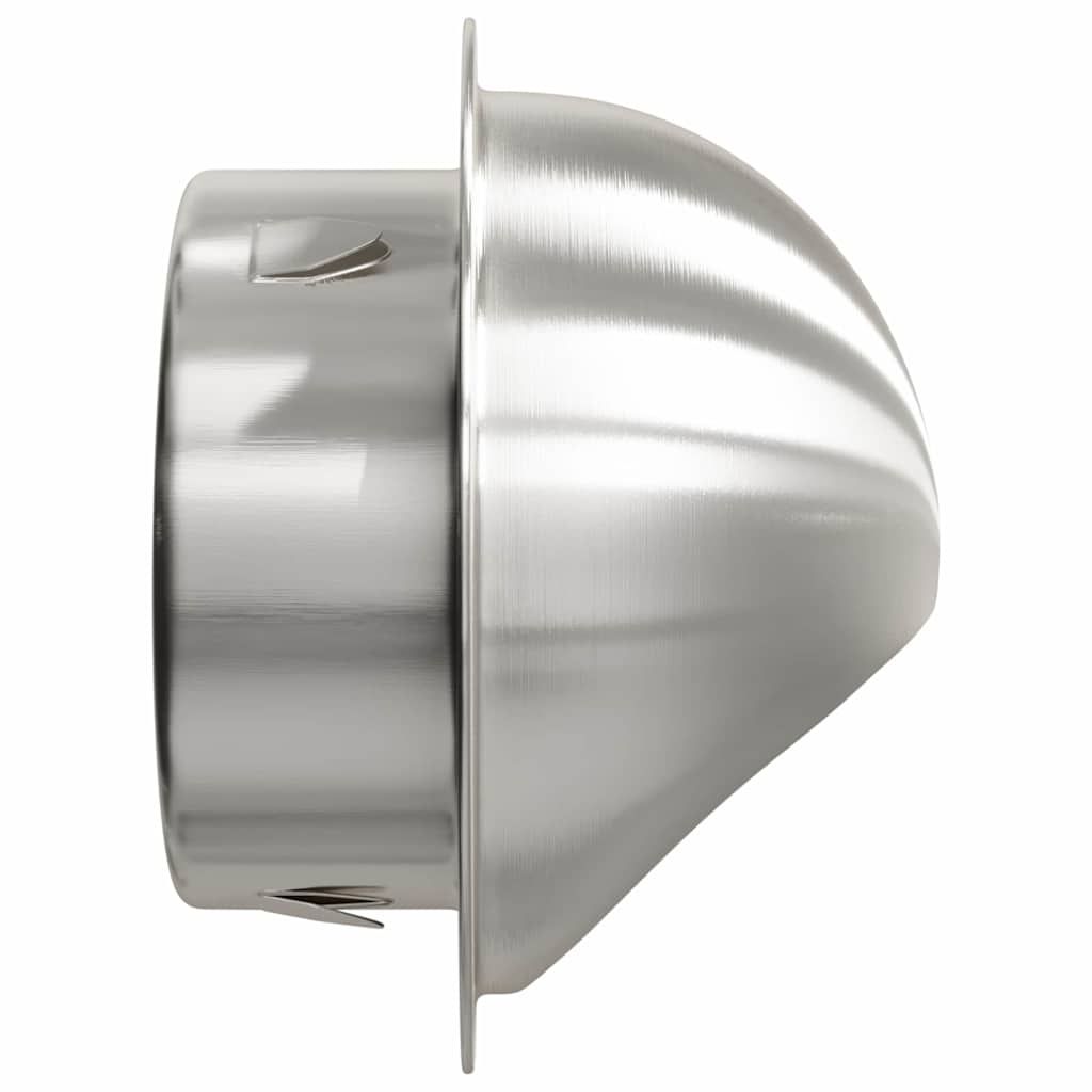 Lüftungsgitter 8 Stk. Silber 100 mm Edelstahl