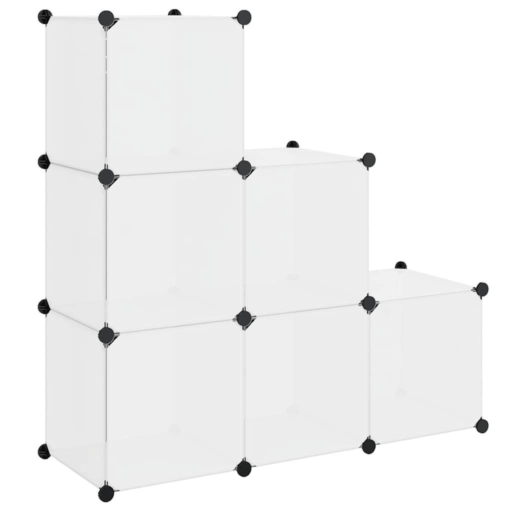 Regalsystem Würfel-Regal mit 6 Fächern Weiß