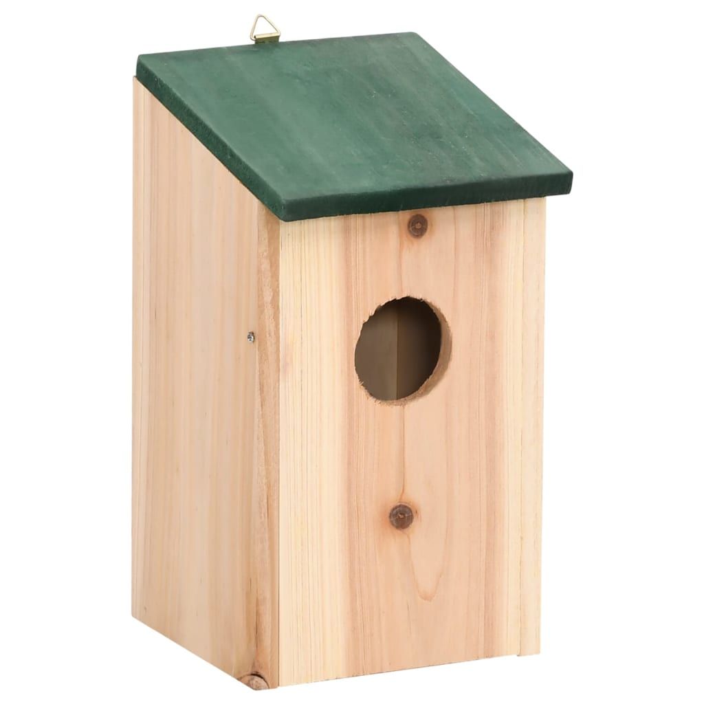 Vogelhäuser 4 Stk. Holz 12x12x22 cm