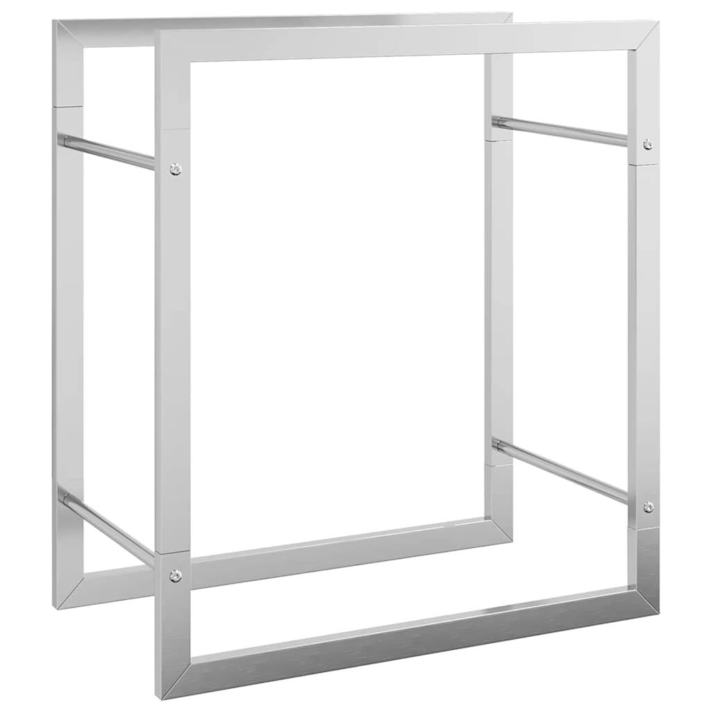 Brennholzregal 50x28x56 cm Edelstahl