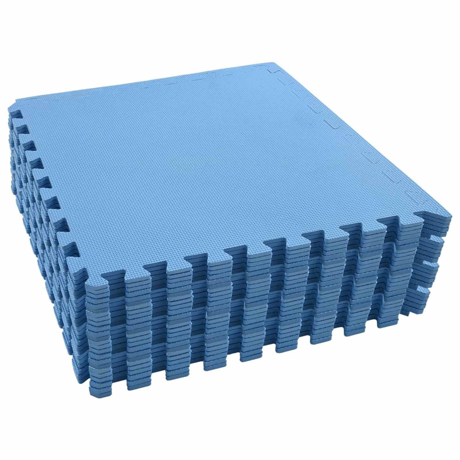 Pool Bodenschutzmatte 24 stk. Blau 8,64 ㎡ EVA-Schaum