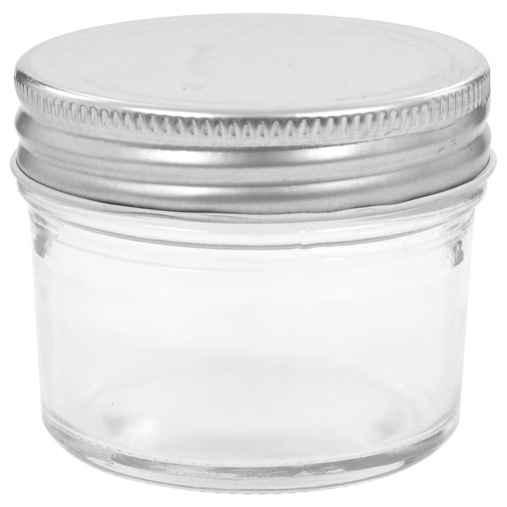 Marmeladengläser mit Silbernen Deckeln 24 Stk. 110 ml