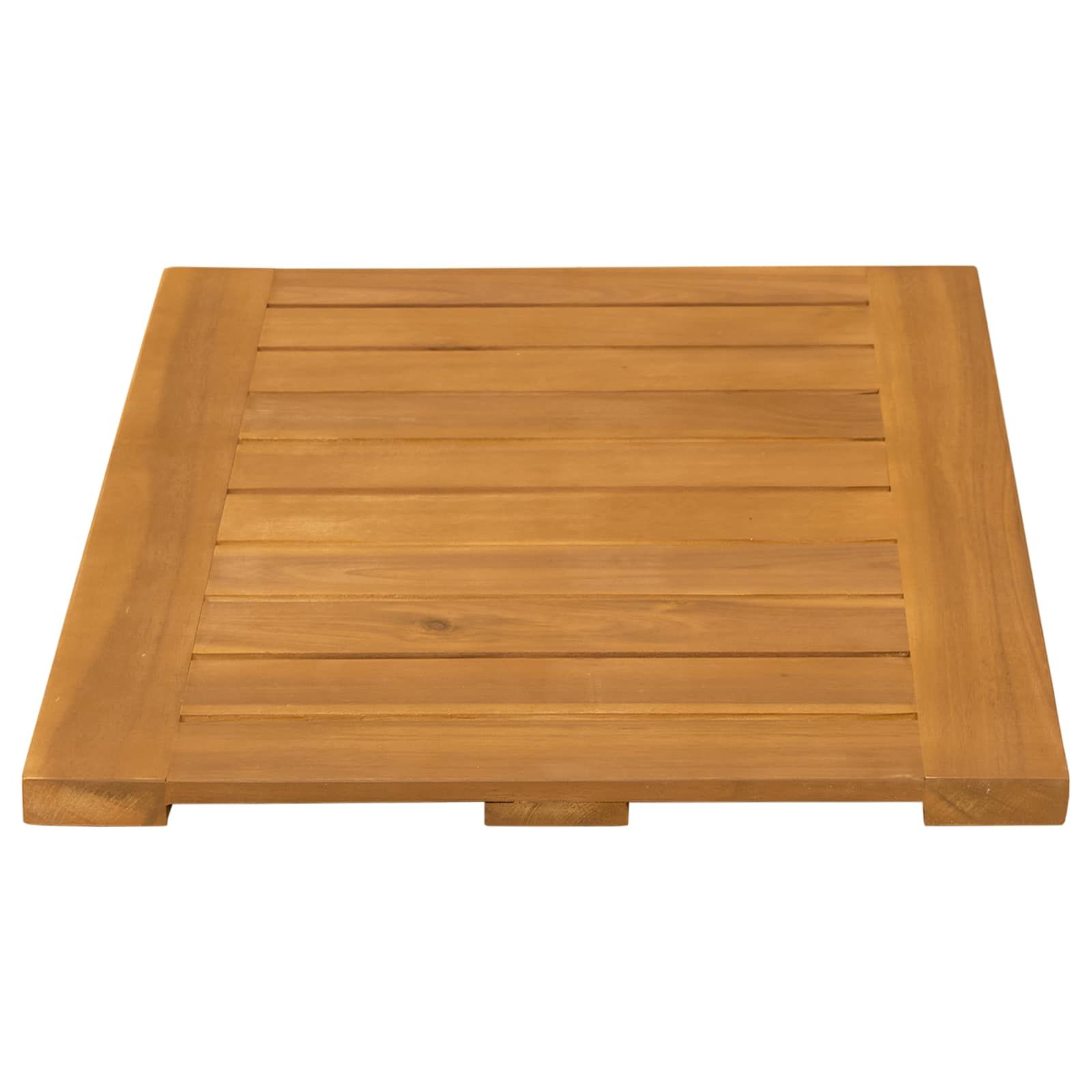 Badematte Uni Braun 60 x 40 cm Holz