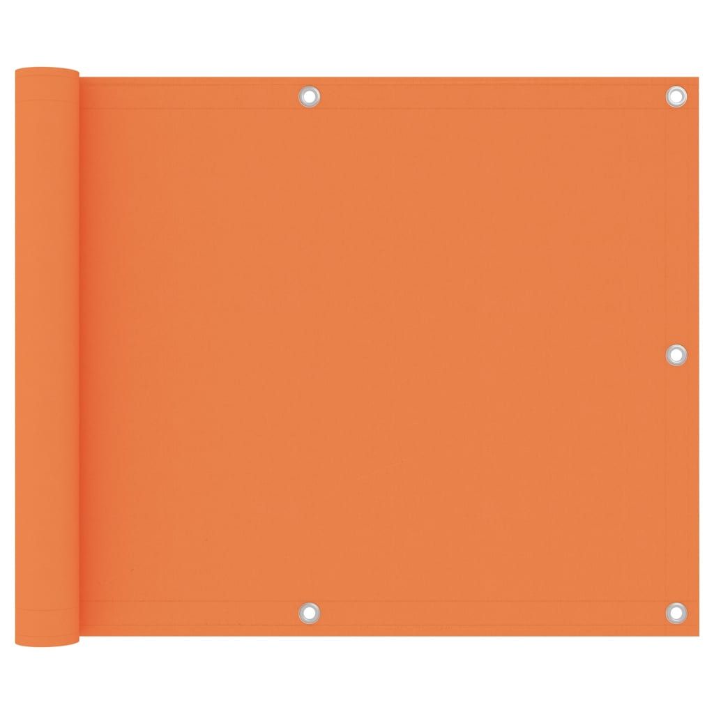 Balkon-Sichtschutz Orange 75x400 cm Oxford-Gewebe