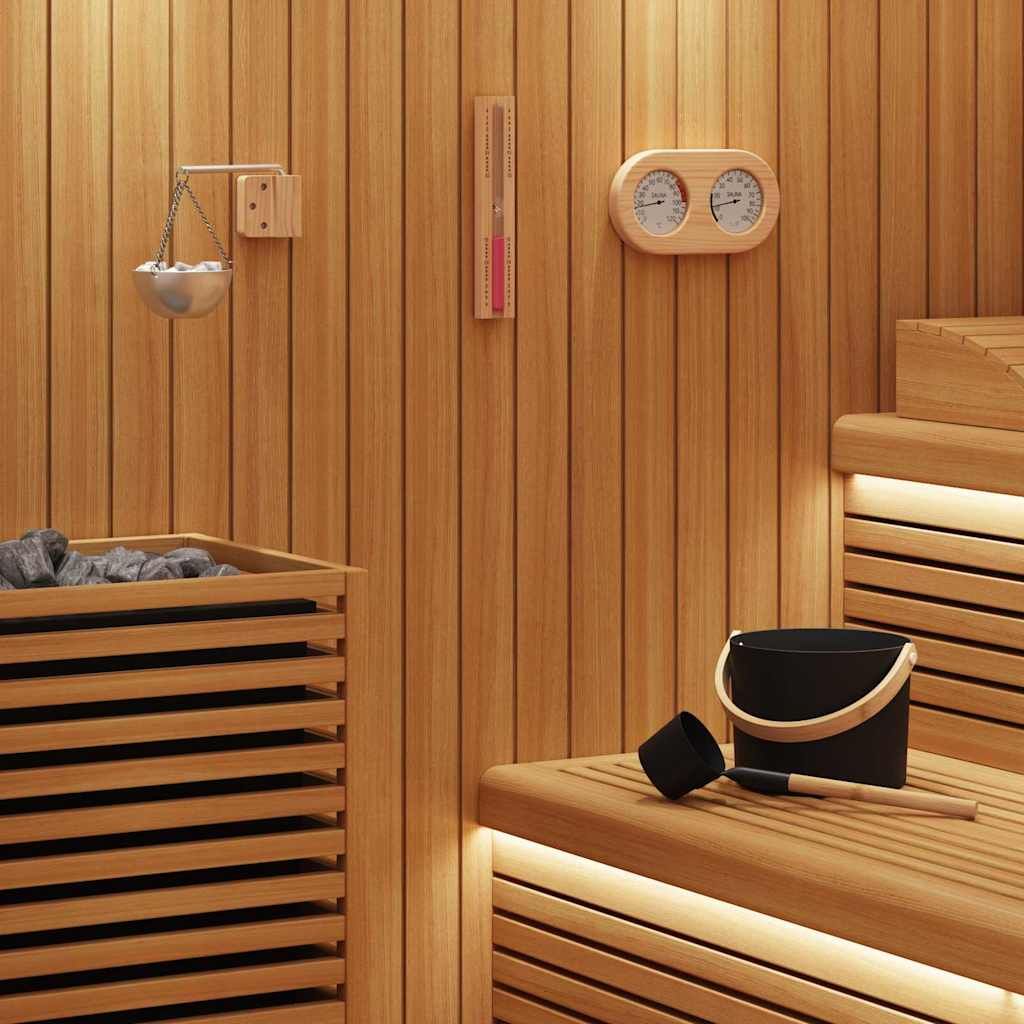 Sauna Zubehör Set 5 Stk. Schwarz
