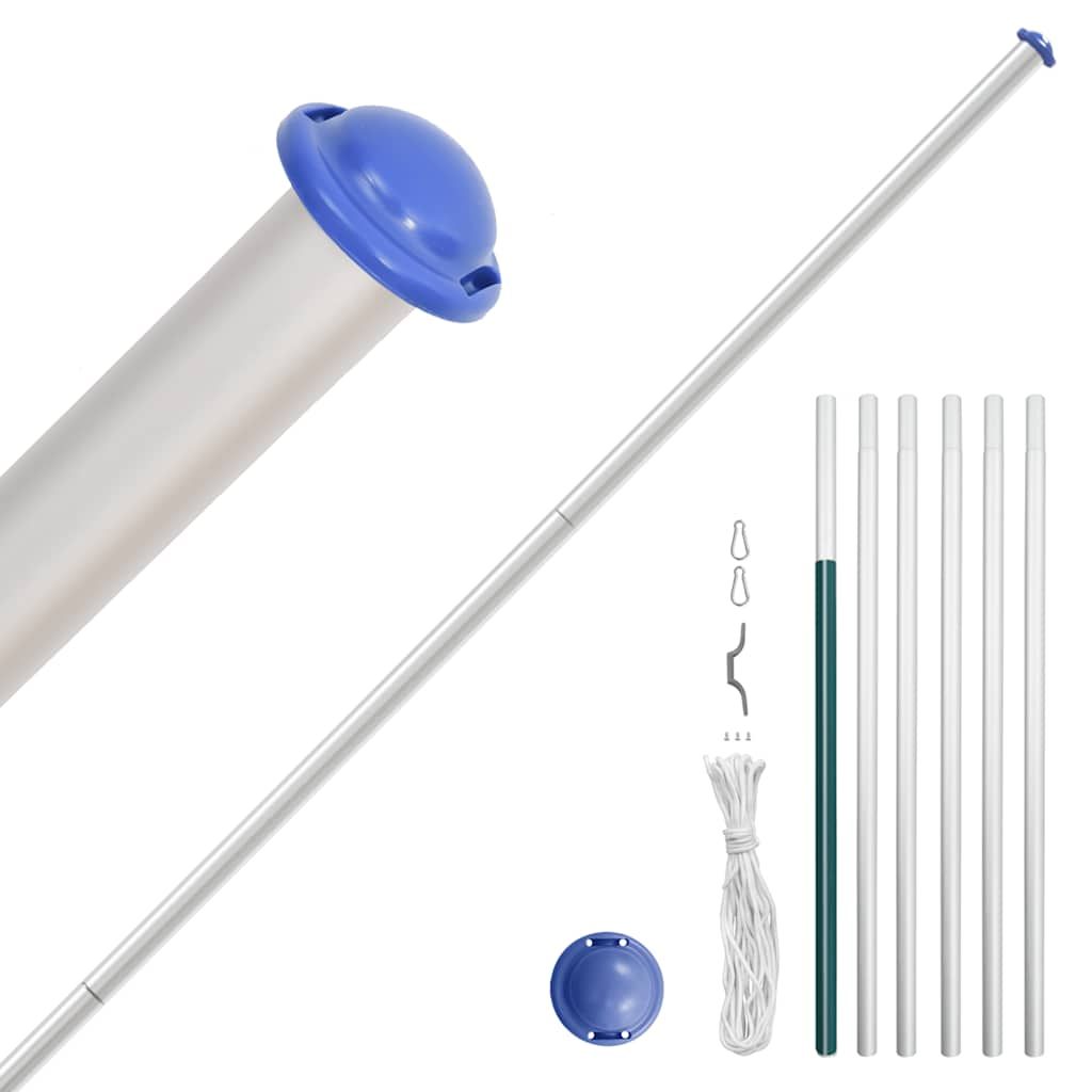 Flagge der Vereinigten Staaten mit Mast 6,08 m Aluminium