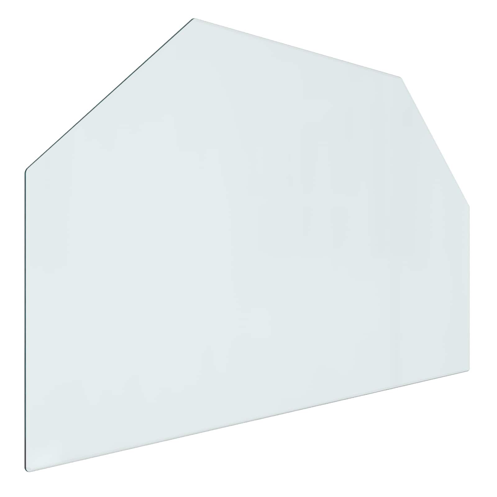 Feuerstelle Glasplatte Transparent 80 x 50 cm Glas