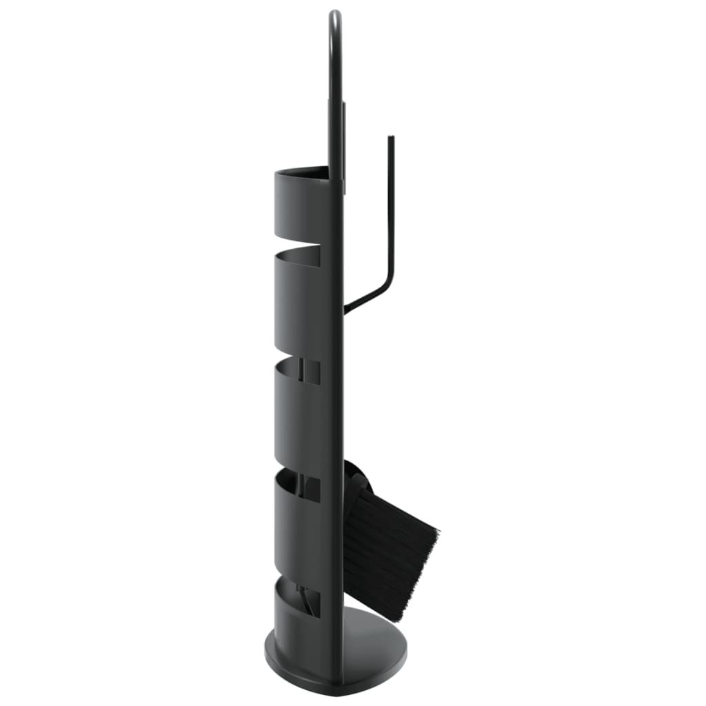 5-teiliges Kaminbesteck-Set 23 x 15 x 66 cm Stahl