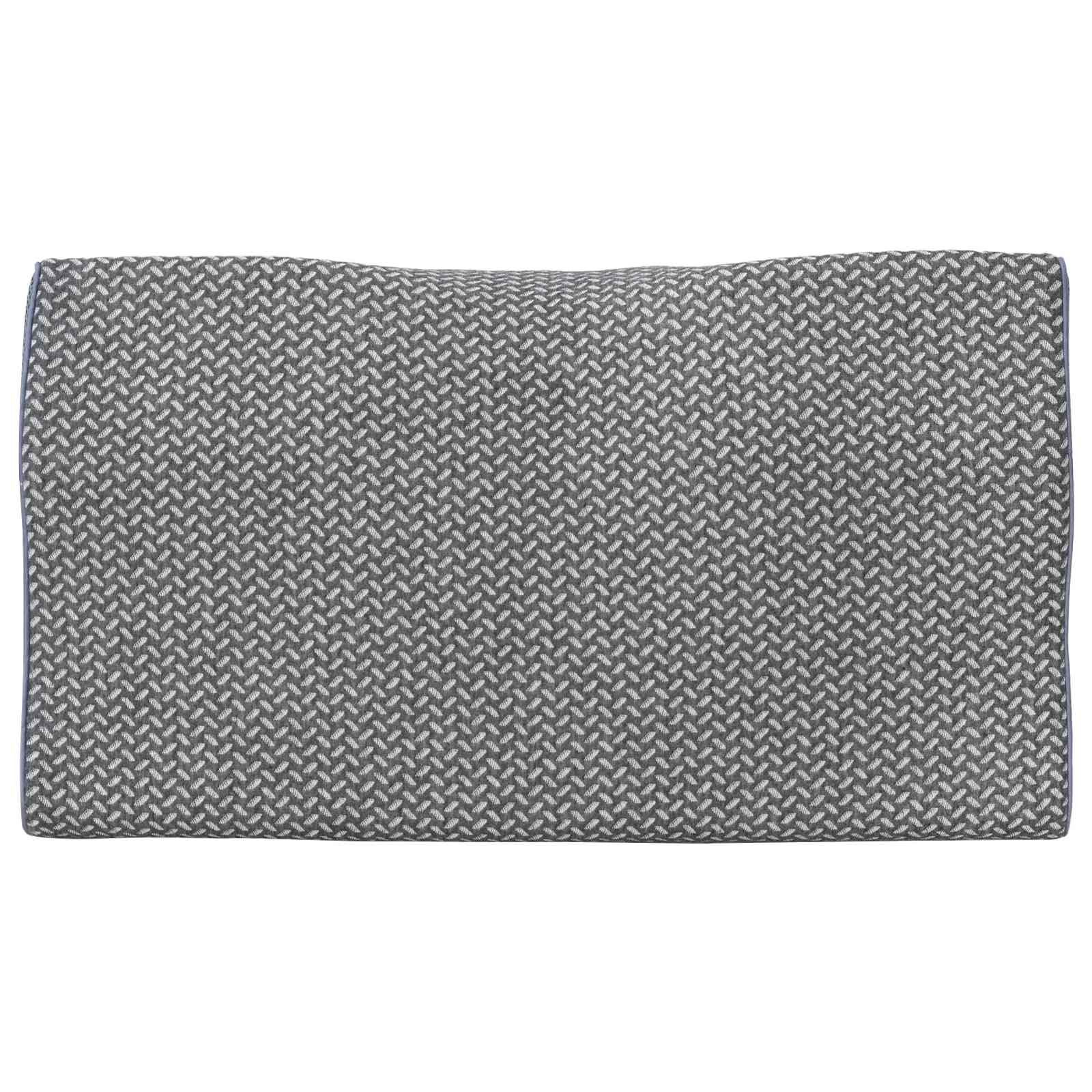 Kopfkissen mit Kissen Grau 60 x 34 x 11 cm Polyester