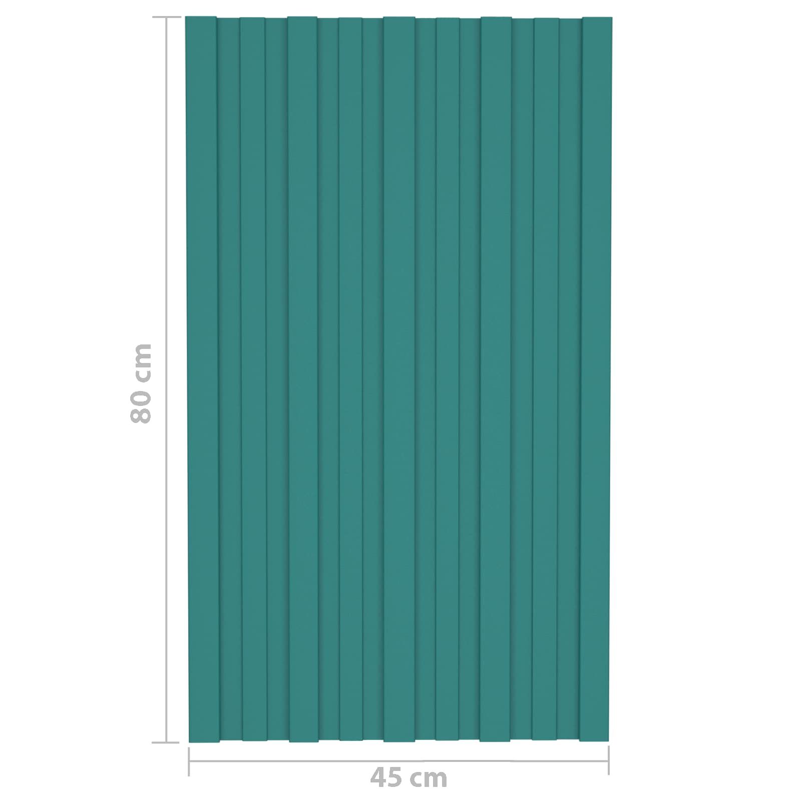 Dachpaneel 36 pcs Grün 80 x 45 cm Verzinkter Stahl