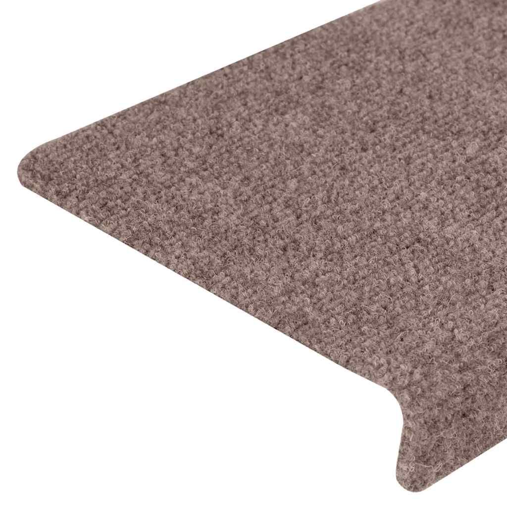 Stufenmatten Selbstklebend 15 Stk. 65x21x4 cm Hellbraun