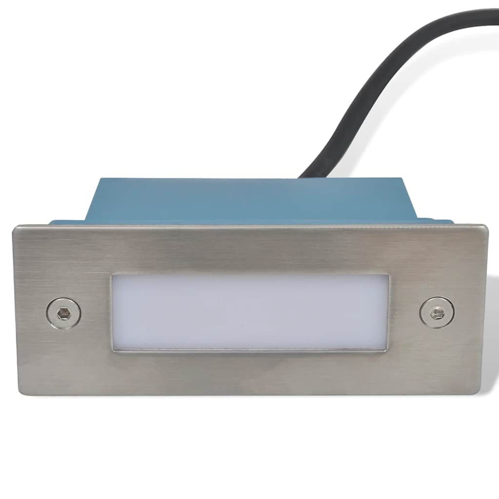 LED-Wandeinbauleuchten für Treppen 6 Stk. 44x111x56 mm