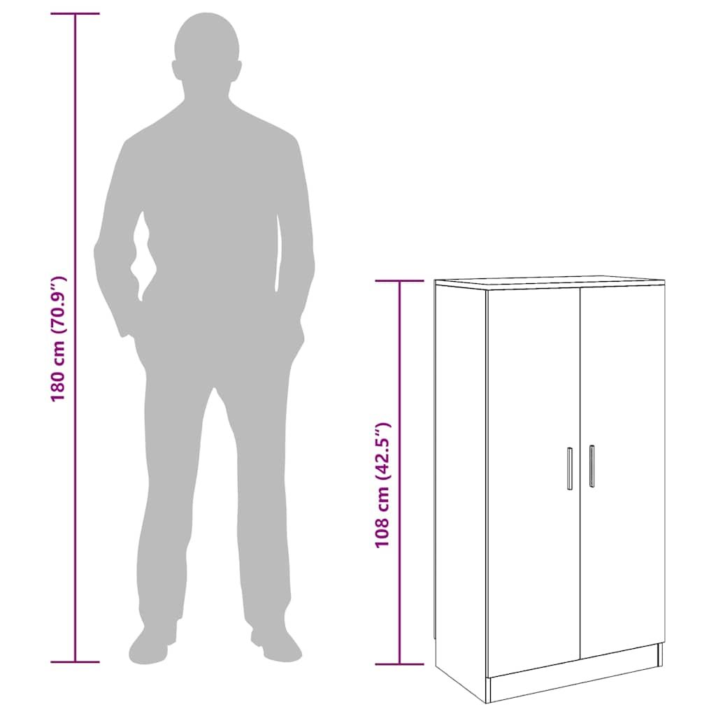 Schuhschrank mit 7 Fächern Weiß