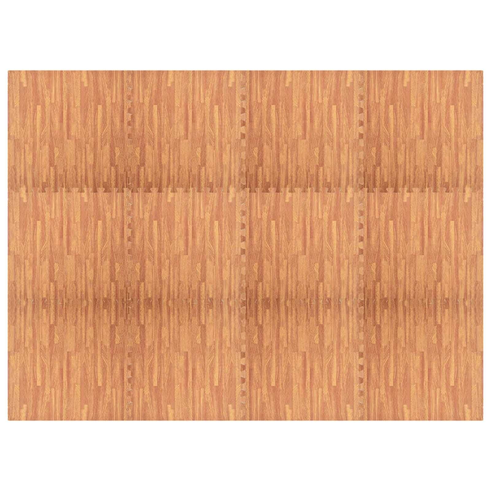 Pool Bodenschutzmatte 12 stk. Holz 4,32 ㎡ EVA-Schaum