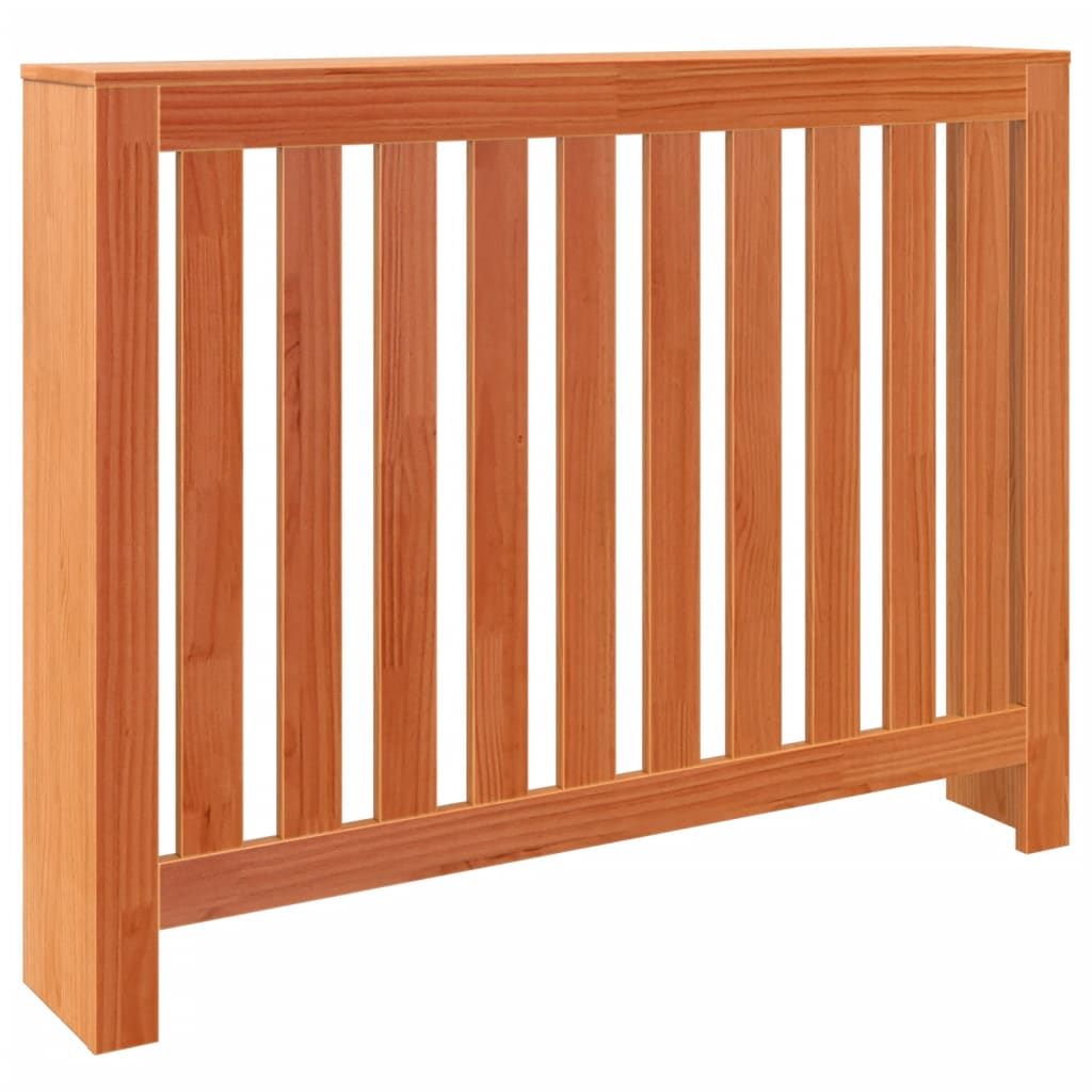 Heizkörperverkleidung Wachsbraun 108,5x19x84cm Massivholz