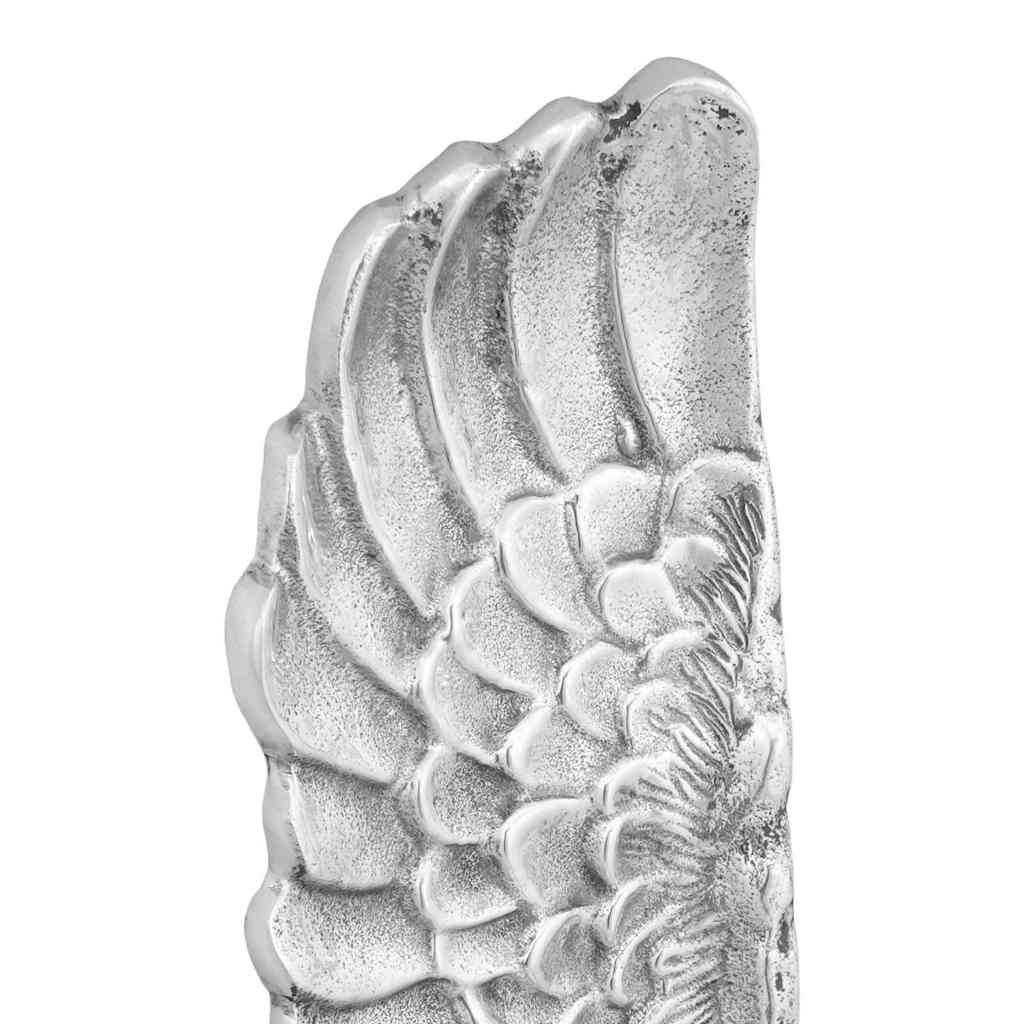 Flügel-Skulptur 2 pcs Silber 31 x 5 x 91 cm Aluminium