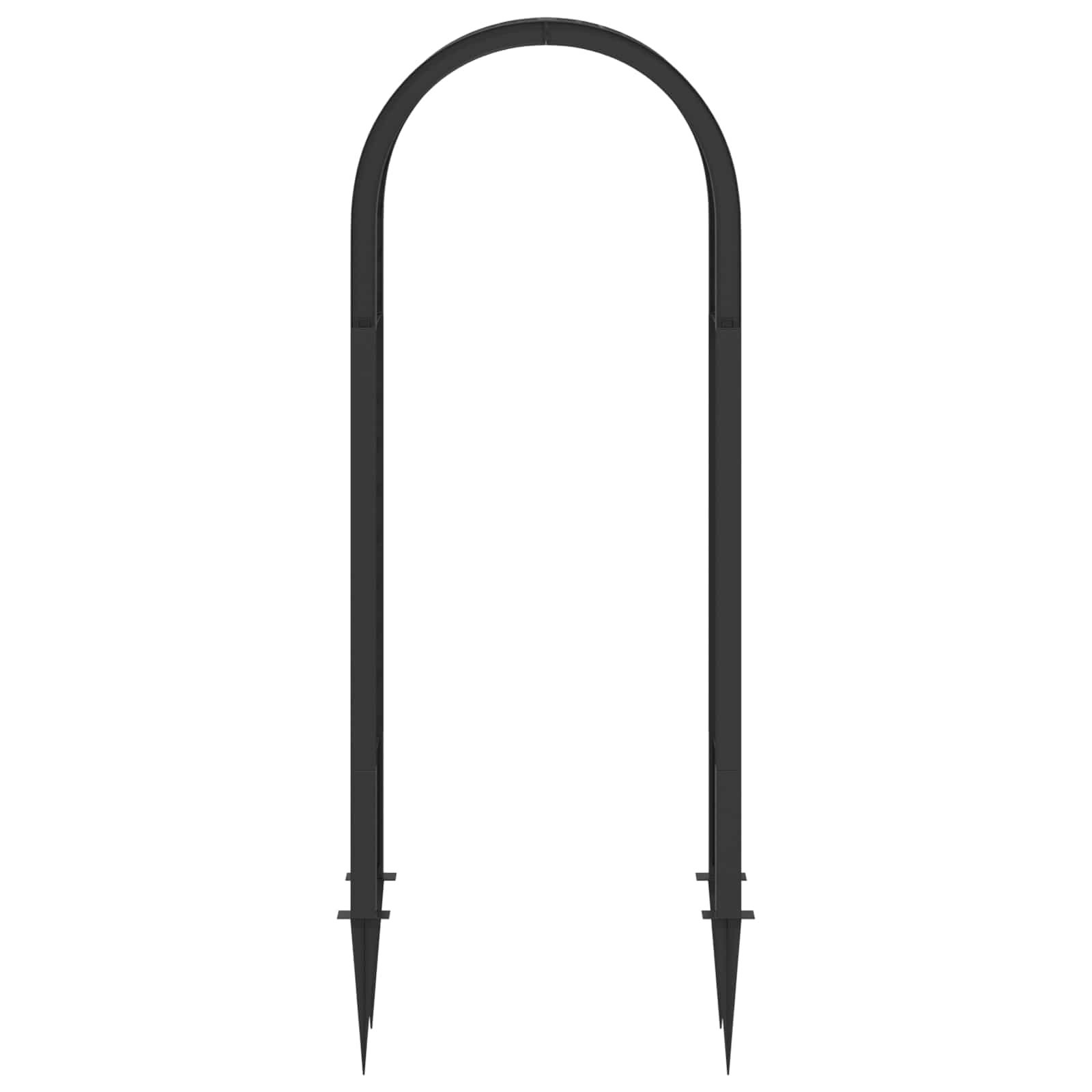Rosenbogen mit Spitzen Anthrazit 97 x 43 x 218 cm PP