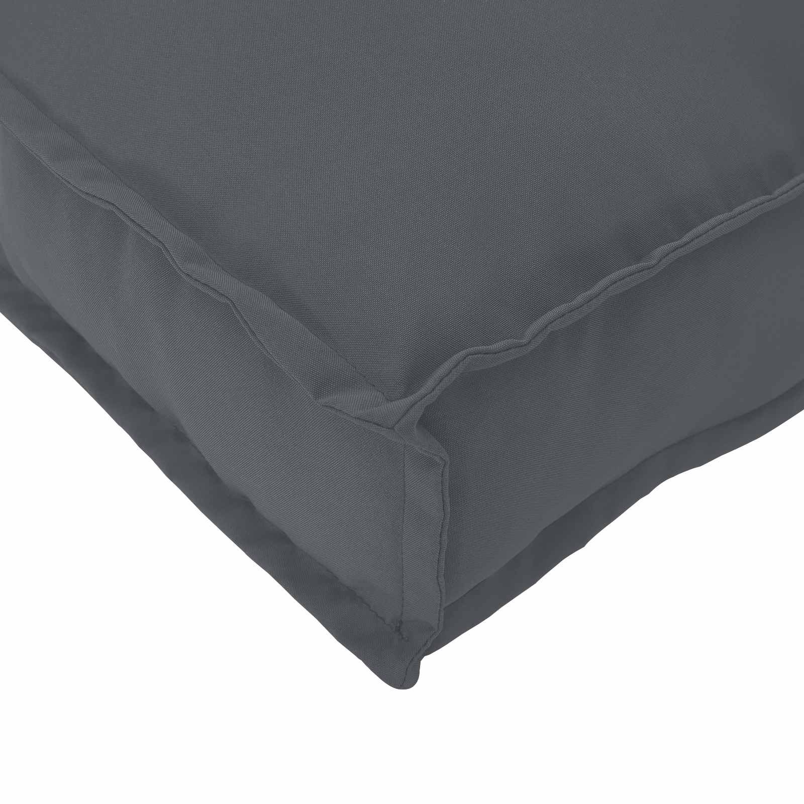 Kissen Anthrazit 60 x 40 x 12 cm Oxford-Stoff