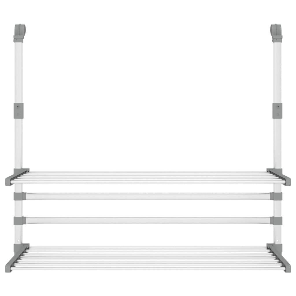 Wäschetrockner für Balkon 89x25x(60-95) cm Aluminium