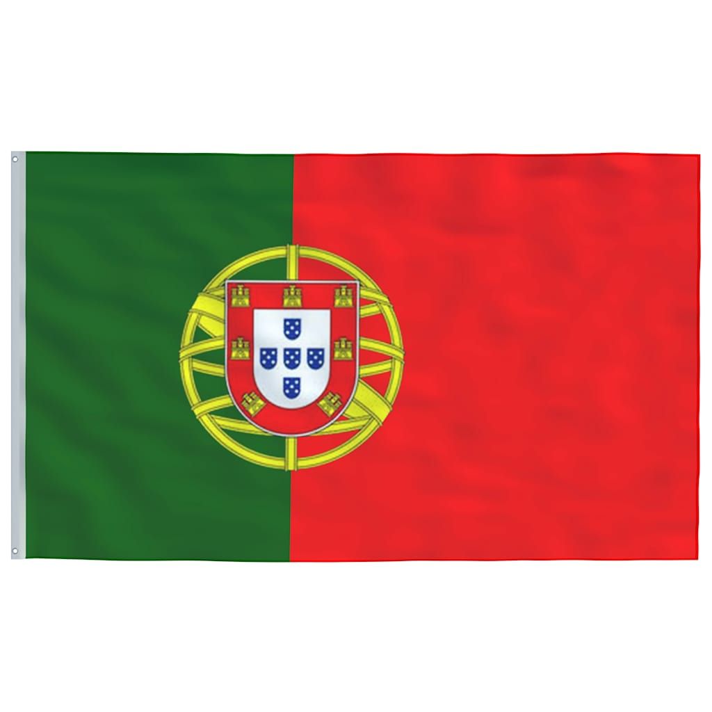 Flagge Portugals mit Mast 6,08 m Aluminium